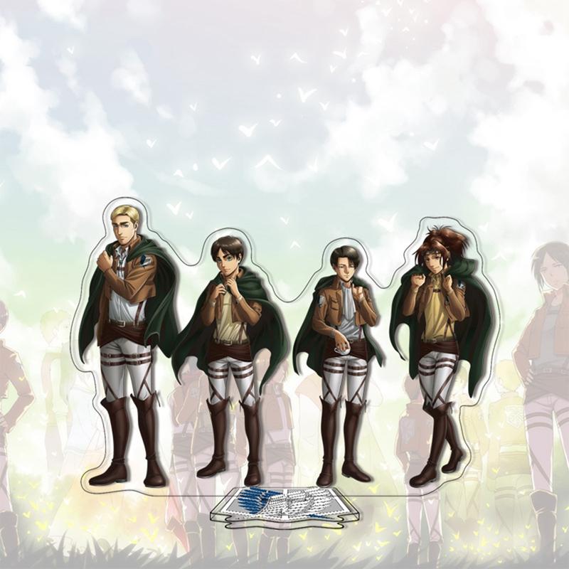 Atak na tytana akrylowy stojak zabawki modele Cosplay Anime figurka dekoracja stojaka figurka kolekcjonerska