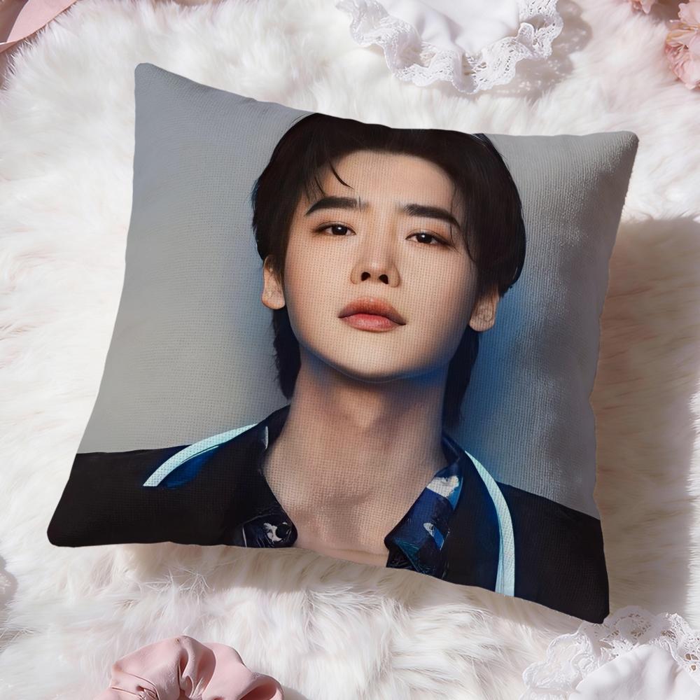 Actor L-Lee Jong S-Suk Cushion Cover Premium Comfort Reversible Pillow Cove -Two in One Design for Any Room & Car Interior