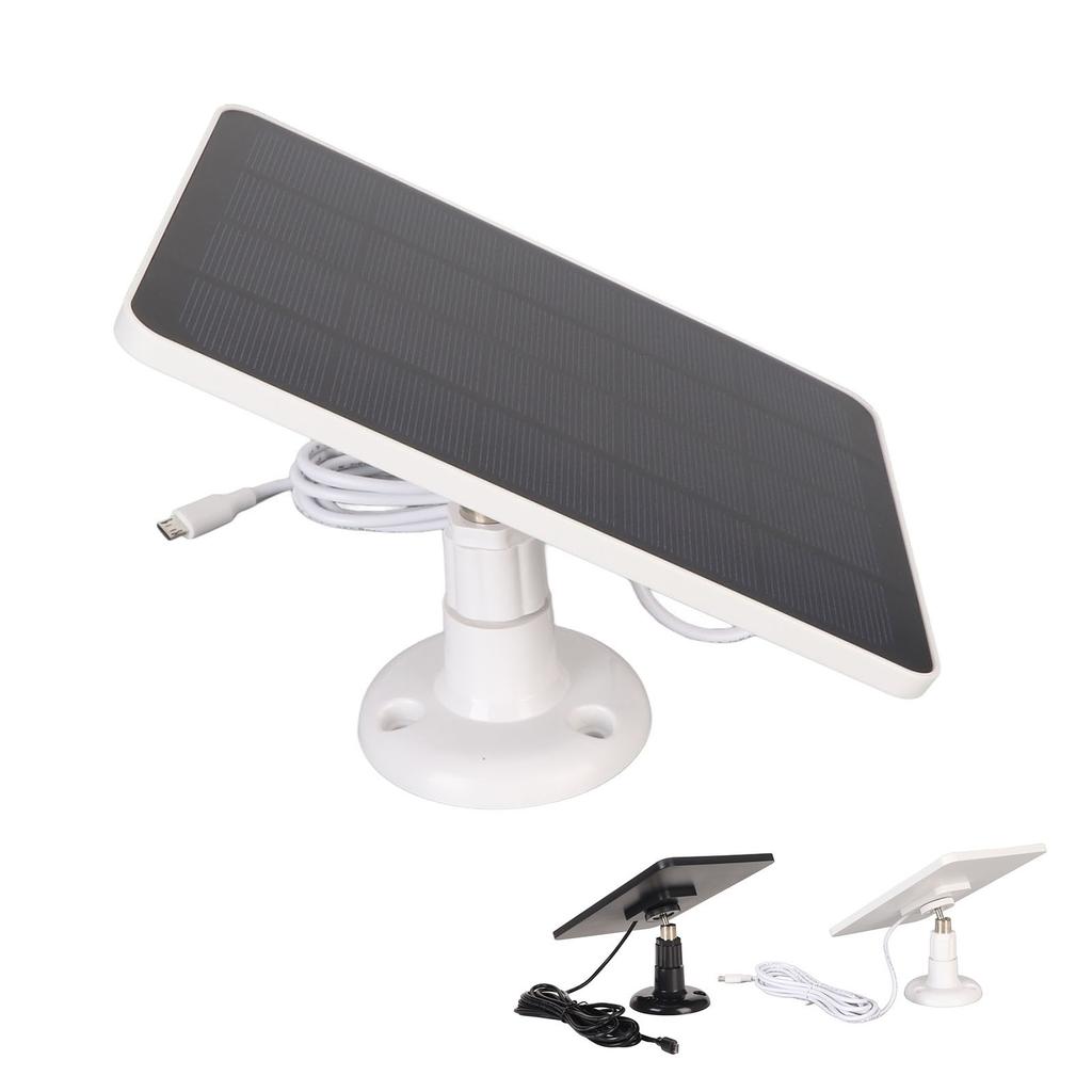 Kamera-Solarpanel, IP65, wasserdicht, Kamera-Ladegerät, 5 V, 4 W, hohe Effizienz für USB C