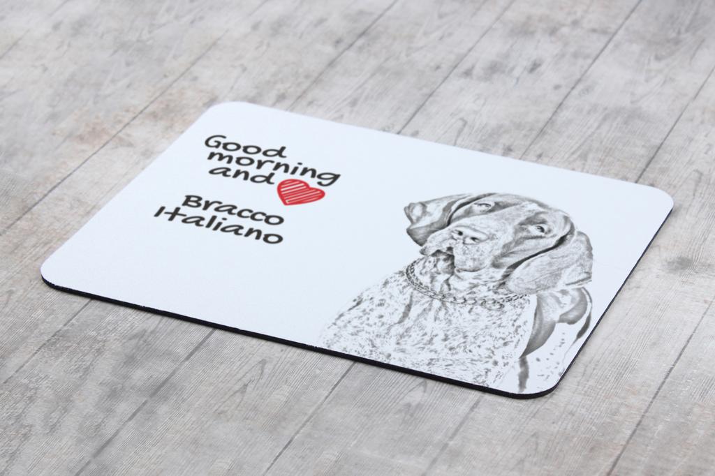 Italian Pointing Dog, Bracco Italiano – Mouse pad with print, personalized dog-themed mouse pad | Art-Dog