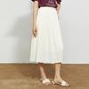 Women's Elegant Pleated A-line Midi Skirt