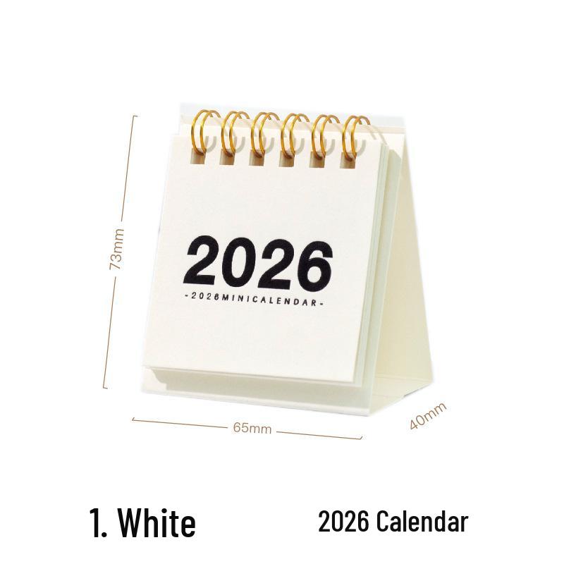 

Twilight 2026 Mini Desk Calendar: Simple Office Check-In & Memo Planner