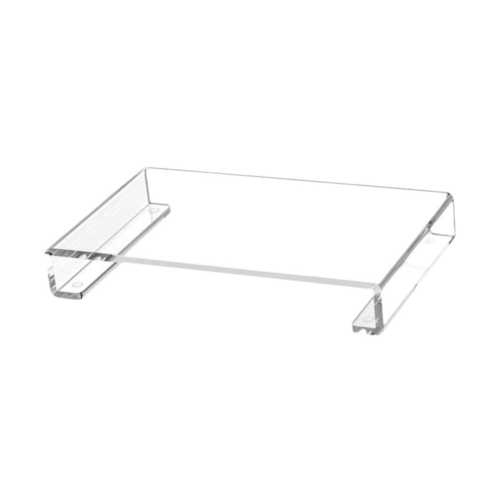 Acrylic Tray Pedestal Stand Bathroom Decor Soap Dish Holder Clear Display Riser for Vanity Living Room Makeup Desk Bathroom