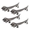 4 PCS Chopstick Rest Zinc Alloy Plating Reusable  Dinner Spoon Stand for Holding Spoon Fork