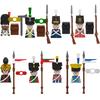 Medieval Napoleonic War Soldiers Figures Military MOC Building Block Knights British French Fusilier Rifles Weapon Kids Toy