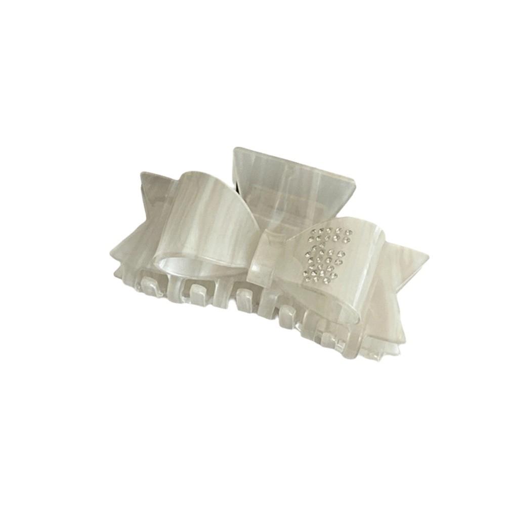 Korean Style Acetate Shark Clip Elegant Small Hair Clip Sweet Bowknot Hair Claw  Girls