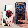 Clear For Samsung A35 5G Case Cute Cat Fashion Butterfly Funny Painted Cover For Samsung Galaxy A35 5G SM-A356E SM-A356B Casing