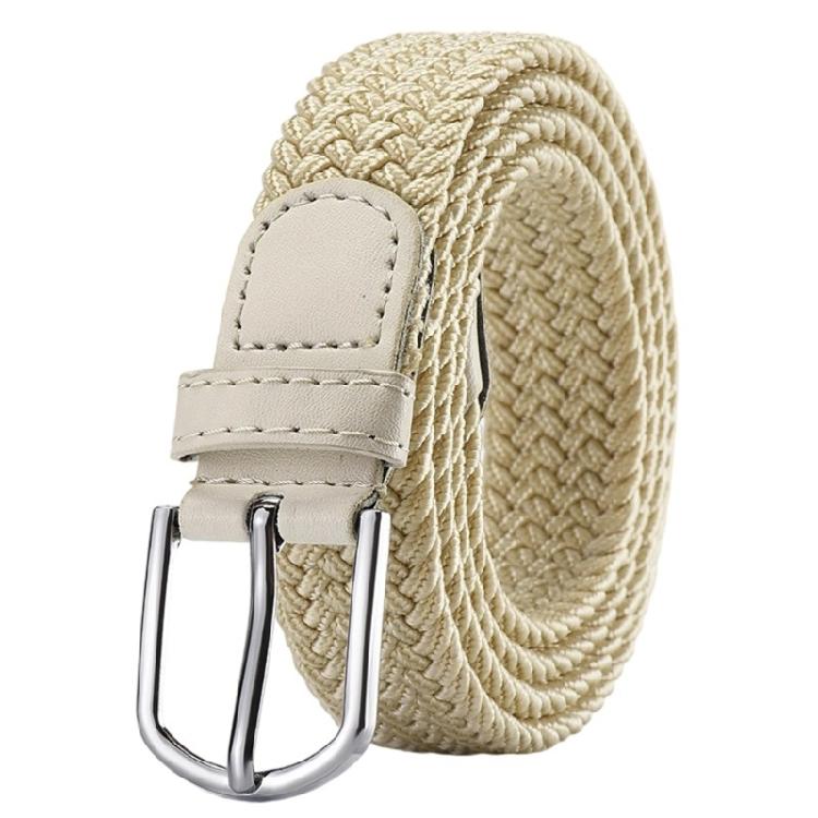 Unisex Braided Nylon Belt Comfortable Fit Waist Cinching Band Adjustable Waist Strap Band No Hole Metal Clasp Sash