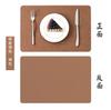 Spot Square Leather Western Food Mat Thermal Insulation Coaster Table Mat Home Dining Table Plate Mat Bowl Printable Tableware