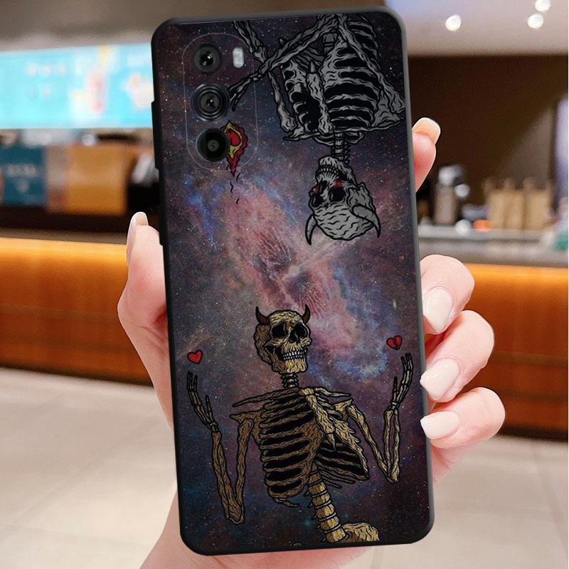 Skeleton Art Phone Case For Motorola Edge 60 50 40 Pro 60 50 40 30 Ultra Neo Fusion Moto G Play G Stylus G Carcasas