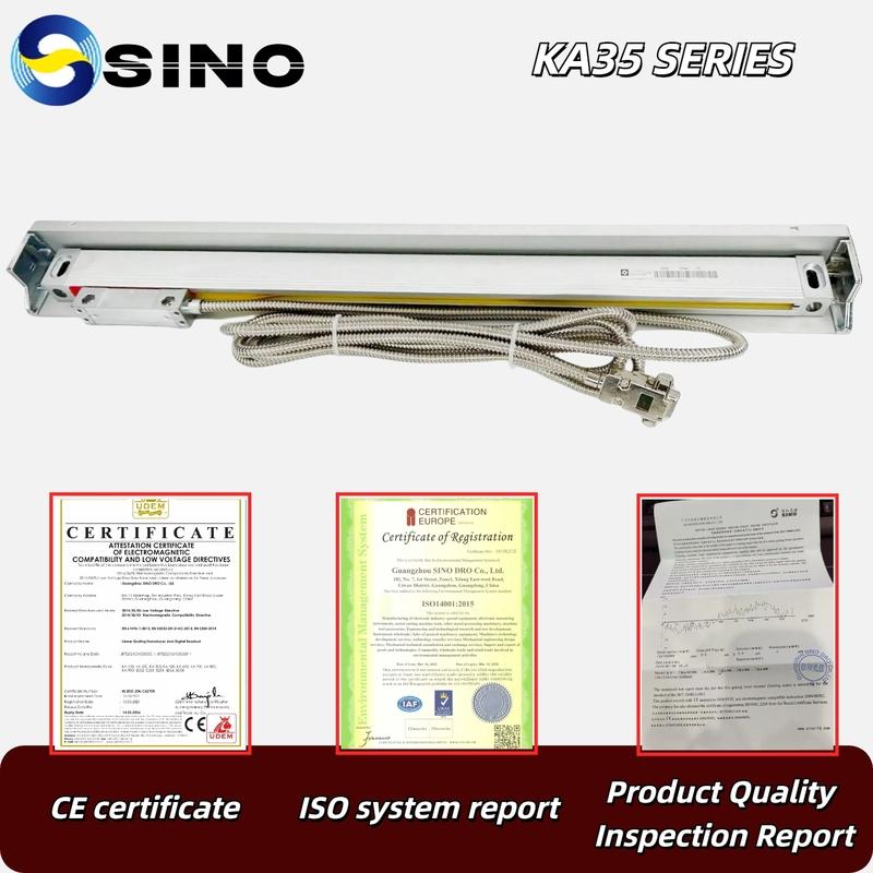 High Precision Milling Lathe Grinder DRO Linear Glass Scale 450mm-800mm TTL 5um 5VDC Grating Ruler Encoder Sensor Displacement