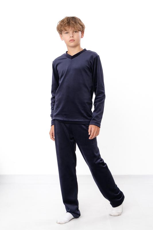 Pyjamas – Plüsch-Velours-Set für Teenager-Jungen, Warmer Winterkomfort, Winter, 6412-030 HC