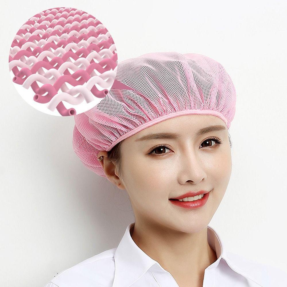 Simple Elastic Mesh Work Hat Breathable Oil-Resistant Catering Work Wear Dust-proof Hair Nets Cap Food Service