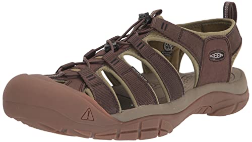 

KEEN Men s Newport H2 Closed Toe Water Sandals, Olive Drab/Canteen, 9.5