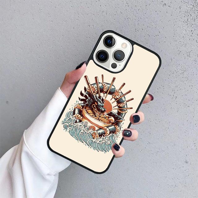 Sushi Dragon Coque Shell For iPhone 17 Air 15 16 14 13 12 Pro Max 11 Pro Max Plus Phone Case Cover