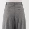 MUJI Stretch Brushed Tuck Wide Size S Women's Pants, Black, (BE1XQA5A)