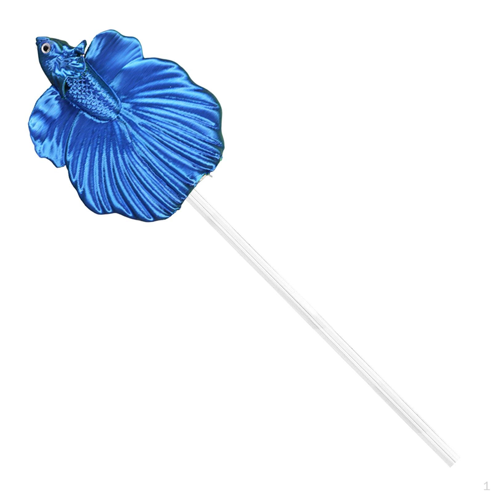 

Training Interactive Tail Rod Aquarium Decoration Handcrafted PP Material Suitable for Blue