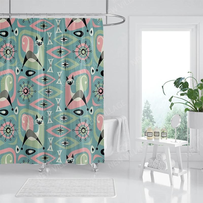 Waterproof Fabric Shower Curtains Bathroom Curtain Accessories Bath Curtain for Shower 180x200 240*200 Boho Decoration Abstract