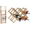 Casier À Vin - EXCELLENT HOUSEWARE - WINERACK - Bambou - 10 Bouteilles - 54,5 X 16,5 X 36,5 Cm