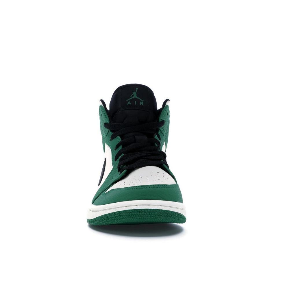 Pantofi sport pentru bărbați Air Jordan 1 Mid Pine Green Sail-Negru 852542-301