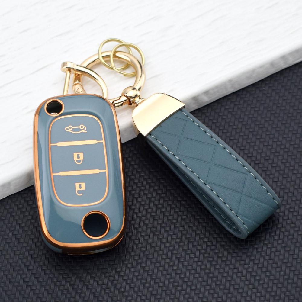 3 Buttons TPU Key Case for LADA Vesta Granta XRay Kalina Priora Sedan for Renault Fluence Clio Megane Key Cover for Mercedes
