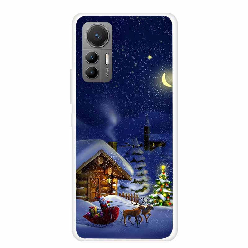 For Xiaomi Redmi K50 Ultra Case Christmas Soft Silicone Back Cover Phone Case for Redmi K50 Extreme Edition Clear Cartoon Funda