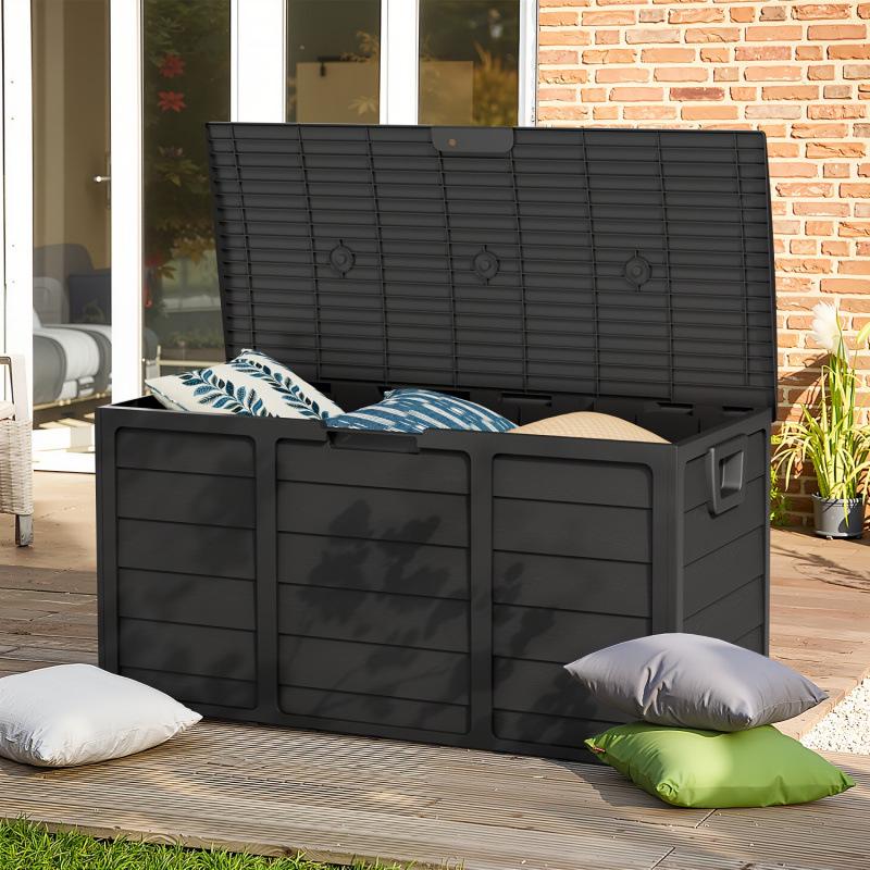 2025 Weatherproof 75 Gallon Outdoor Wooden Storage Box