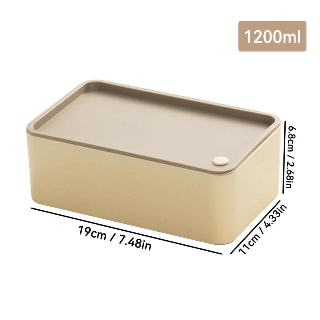 Plastic Lunch Box Picnic Portable Sealed Bento Boxes With Cartoon Straps Reusable Food Containers Microwave Safe