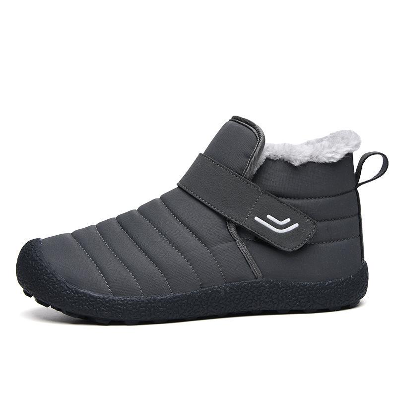 Large size outdoor mountaineering snow boots winter velvet warm cotton shoes medium and old non-slip