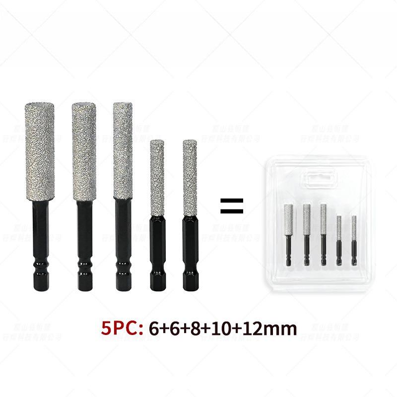 Diamond Grinding Burr Drill Bits Hex Shank for Tile Marble Vitrified Tile Grinding Trimming Reaming