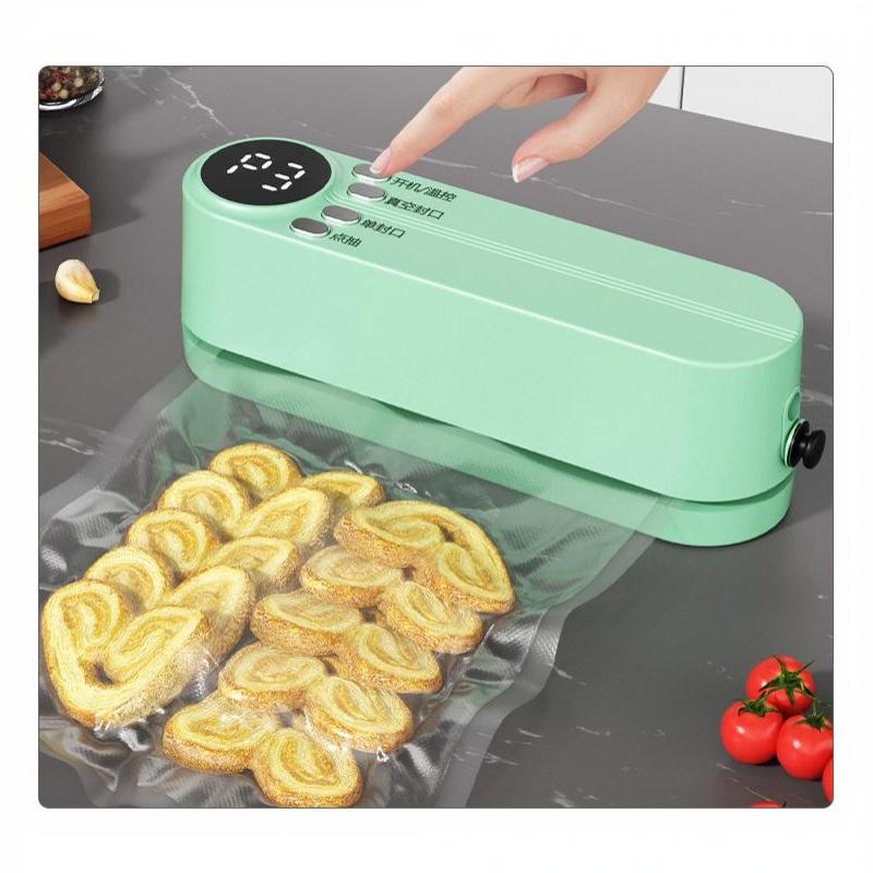 Fully Automatic Rechargeable Mini Wireless Food Vacuum Sealer Portable Sealer for Home Kitchen Sous Vide Food Prep Use
