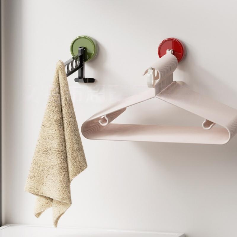 1Pcs Portable 5-Hole Laundry Rack Colorful Suction Cup Hangers For Travel Hotel And Home Drying Accessories
