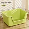 Extra-Large Splash-Proof Semi-Enclosed Cat Litter Box for Maine Coons