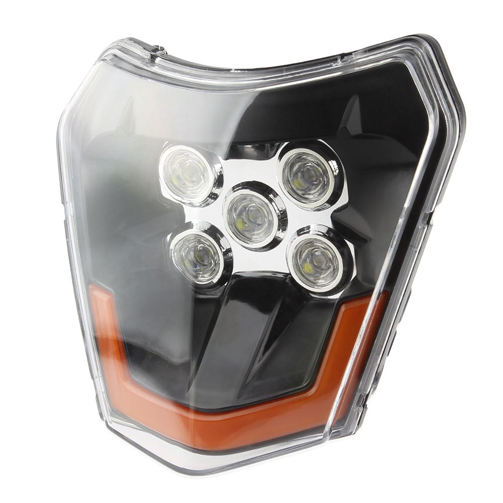 

Motorcycle LED Headlight Plate Accessories for KTM EXC SX MX 250 300 450 Fairing Motocross Dirt Bike Supermoto Headlight Enduro