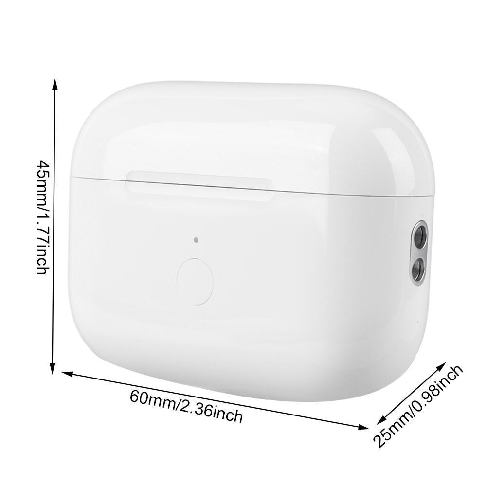 Husă de încărcare fără fir pentru căști Airpods 450 mAh cu buton de sincronizare de asociere compatibil Bluetooth pentru AirPods Pro 2