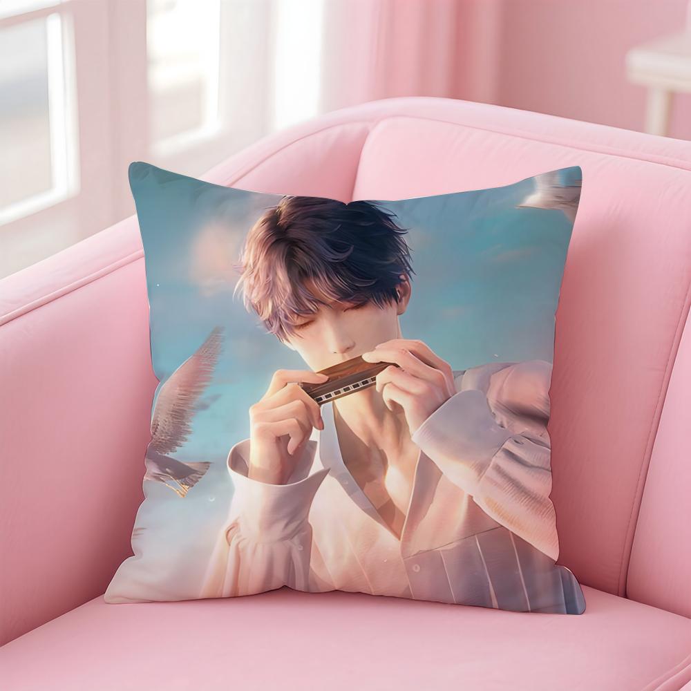 Game Rafael Love DeepspaceCool Cushion Cover Pillowcase Short Plush Invisible Zipper Room Sofa Cushion Cover