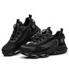 Anti-smash Steel Toe Protection Safety Shoes Men Rotating Button Work Safety Shoes for Men Anti Puncture Work Shoes Sneakers