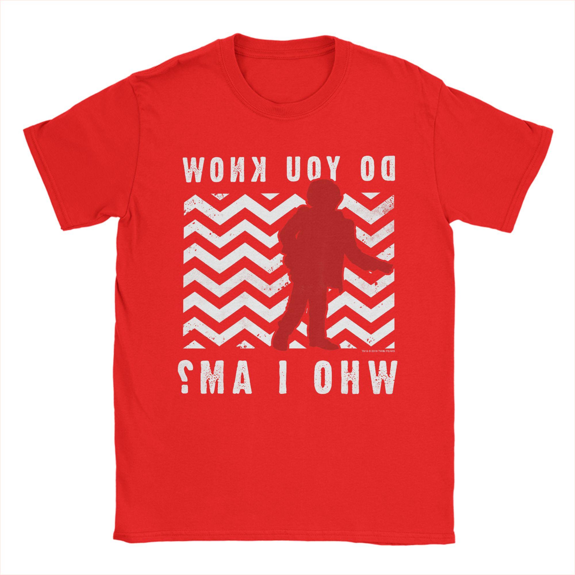 Unisexs TShirts Twin Peaks Do You Know Who I Am Hipster Pure Cotton Tees Short Sleeve  T Shirt Crewneck Clothing Plus Size S