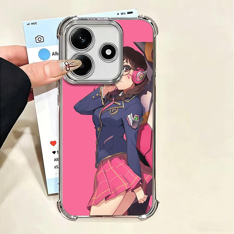 O-Overwatchs D-DVA Soft Phone Case For Xiaomi Poco X7 X8 Pro Max X6 X5 X3 F8 Ultra F7 M8 M7 M5S Redmi 15C 15A 15 14C 13C 12C 13