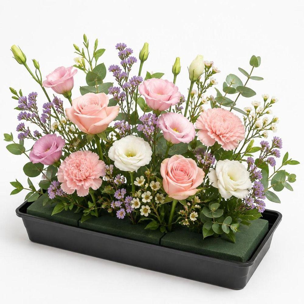 10PCS Rectangular Floral Foam Tray Plastic Centerpiece Holder Wedding Decoration