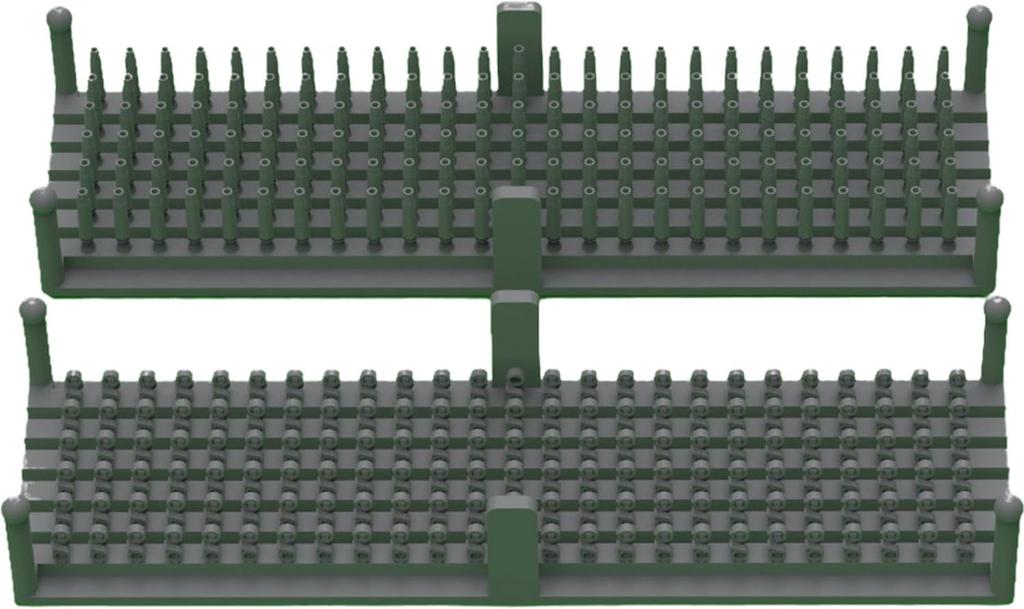 Master Model WW2 American Browning M2HB Caliber Machine Gun Ammunition Belt Links and Empty Cartridges 150 Pieces Plastic Model 1/35 .50 (12.7mm) Set,