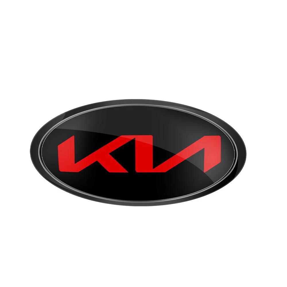 AGF3 Insignia Emblema KIA para Capó Delantero y Maletero Trasero Pegatina Accesorios Para KIA Sportage Ceed Sorento Cerato Optima Picanto Rio Soul