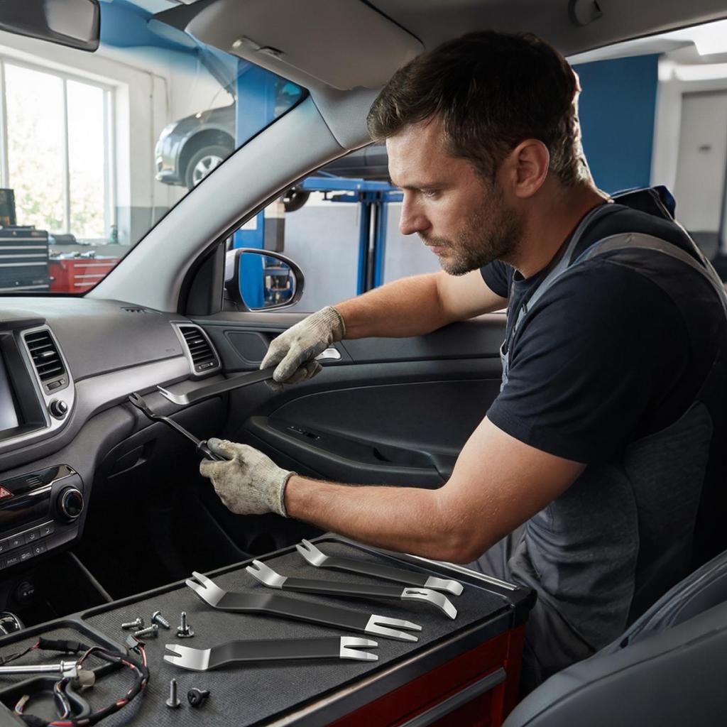 Car Panel Removal Tools 5-Piece Heavy Duty No-Scratch Interior Repair Kit Audio Dashboard Remover Pry Tool For Vehicle Dashboard