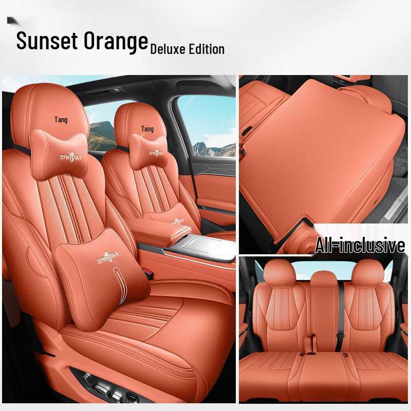 BYD Tang L Full Coverage DMI/EV Seat Covers - Breathable Perforated Cushions for All Seasons