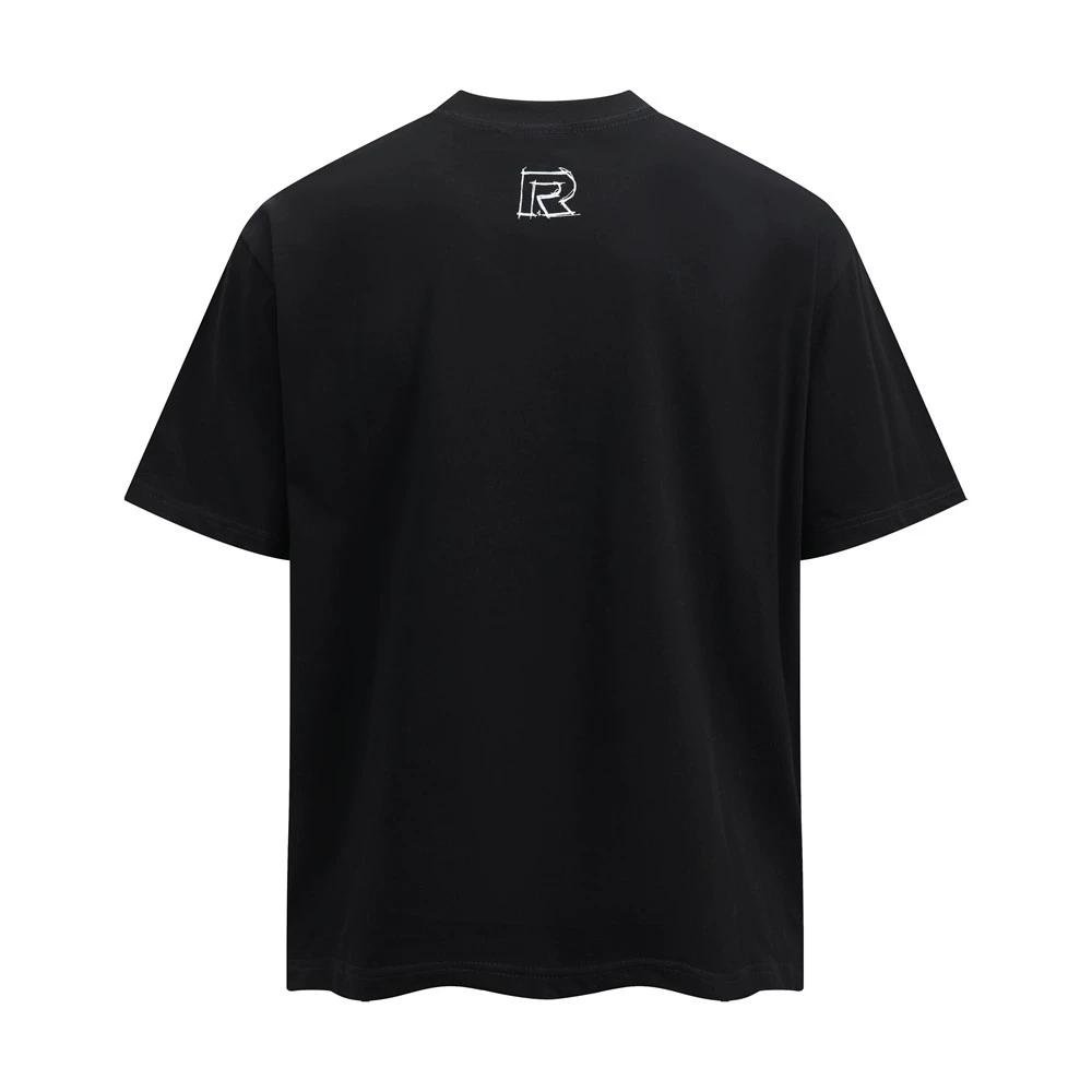 Kresba koťátka Tištěné Tričko s krátkým rukávem pro chlapce Letní Streetové Trendy Barevné Kulatý výstřih 5/4 rukáv Instagram Ležérní Čistá bavlna