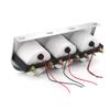 Chrom 2''52MM Triple Gauge Kit Voltmeter Wassertemperaturanzeige Öldruckanzeige mit Sensor Car Meter