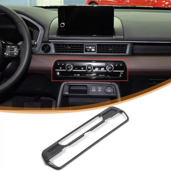 Carbon ABS Interior Central A/C Panel Cover Trim Fit For Honda Pilot -2024