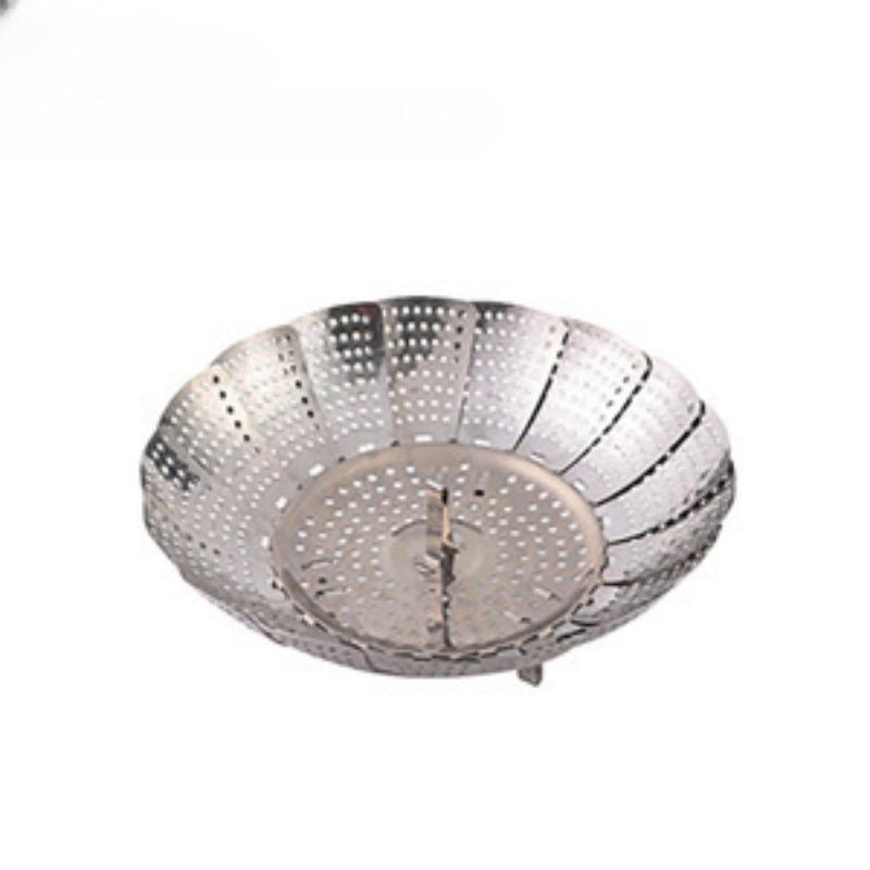 1pc, Vegetable Steamer, High-quality Stainless Steel Vegetable Steamer for Cooking, Foldable and Expandable Steamer