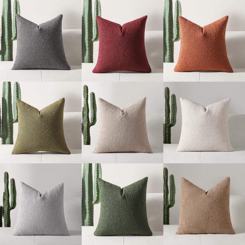 Stylish Soft Plush Chenille Cushion Cover For Home Decor In Different Sizes