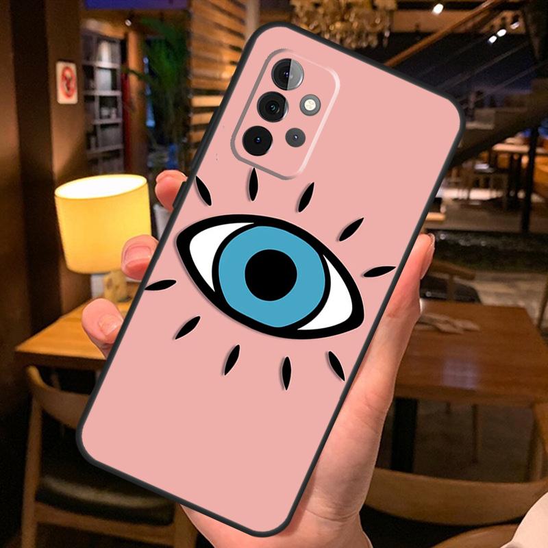 Big Eyes Cartoon Pattern Case For Samsung Galaxy A36 A56 A26 A16 A06 A53 A33 A13 A12 A32 A52 A55 A35 A15 A54 A34 A14